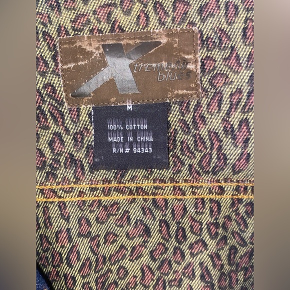 Vintage Xtreme Air Blues Jean Jacket size M - Picture 6 of 7